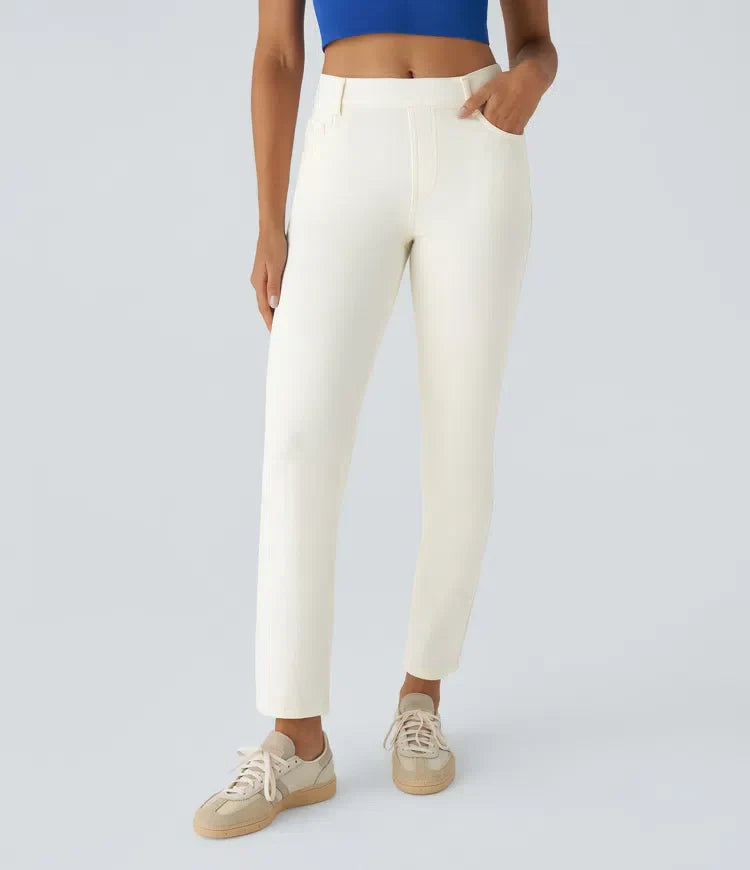 NOELLE High-Waisted Stretch Pants