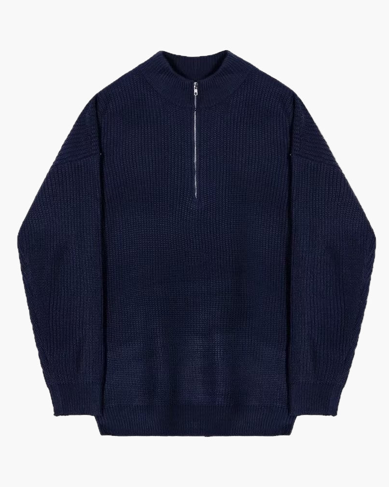Navy Men’s Half-Zip Sweater