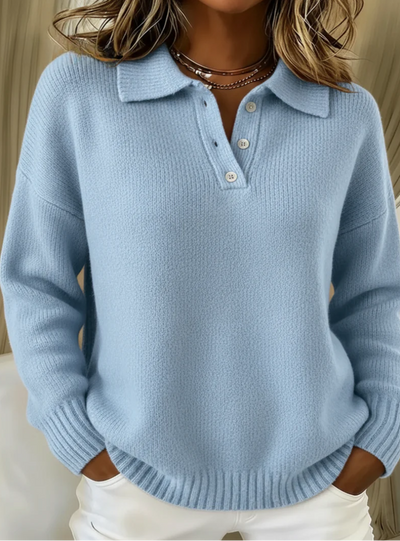 Nova Soft Knit Polo Sweater