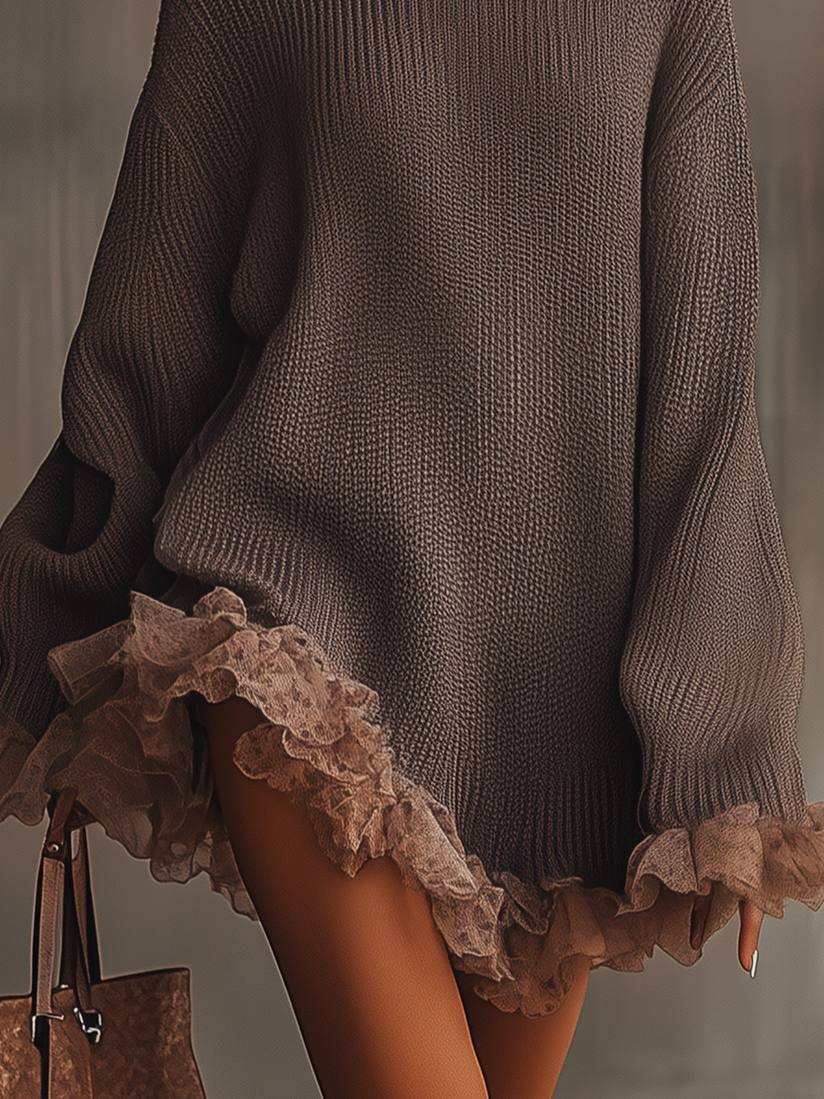 Emma Ruffled Knit Dress