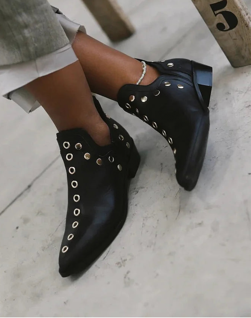 Arden Studded Pointed Boots