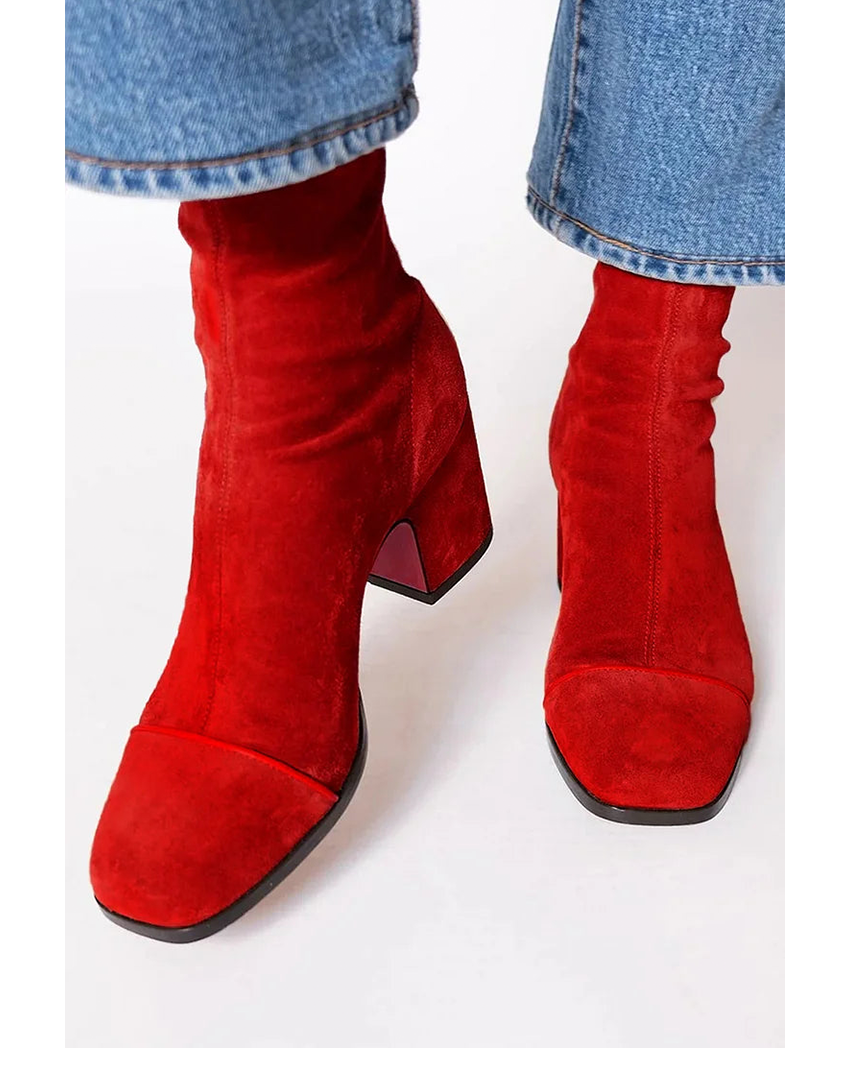 Saylor Square-Toe Ankle Boots