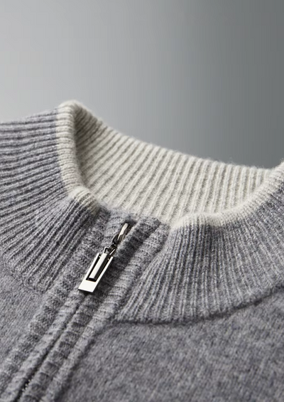 Merino Zip Two-Tone