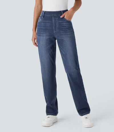 NOELLE High-Waisted Stretch Pants