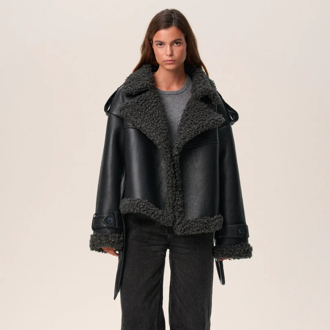 Adeline Belted Fur Coat