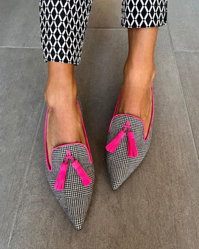 Saylor Fluo Fringe Loafers