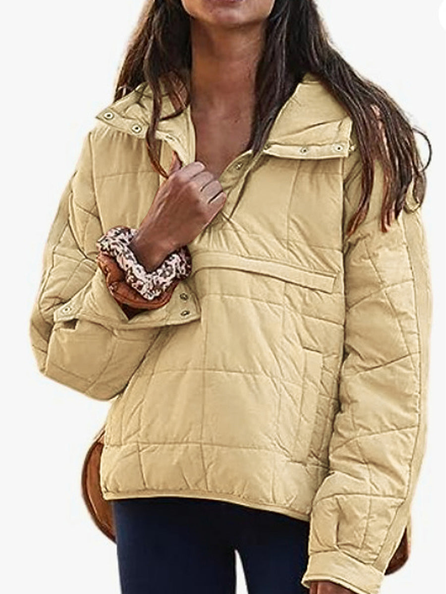 Monroe Oversized Hooded Pullover Jacket