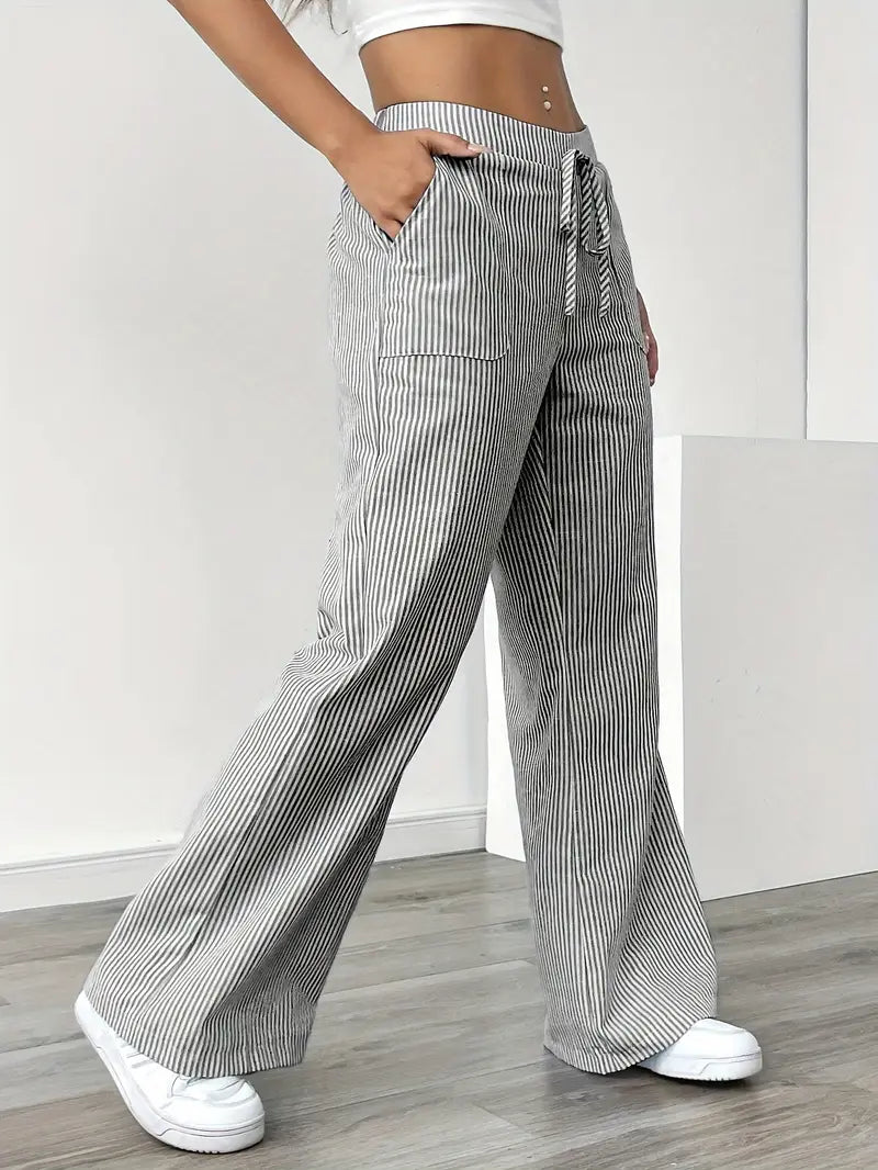 Elena Relaxed Stripe Pants