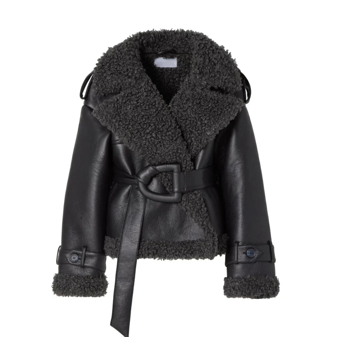 Adeline Belted Fur Coat