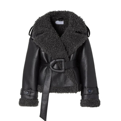 Adeline Belted Fur Coat