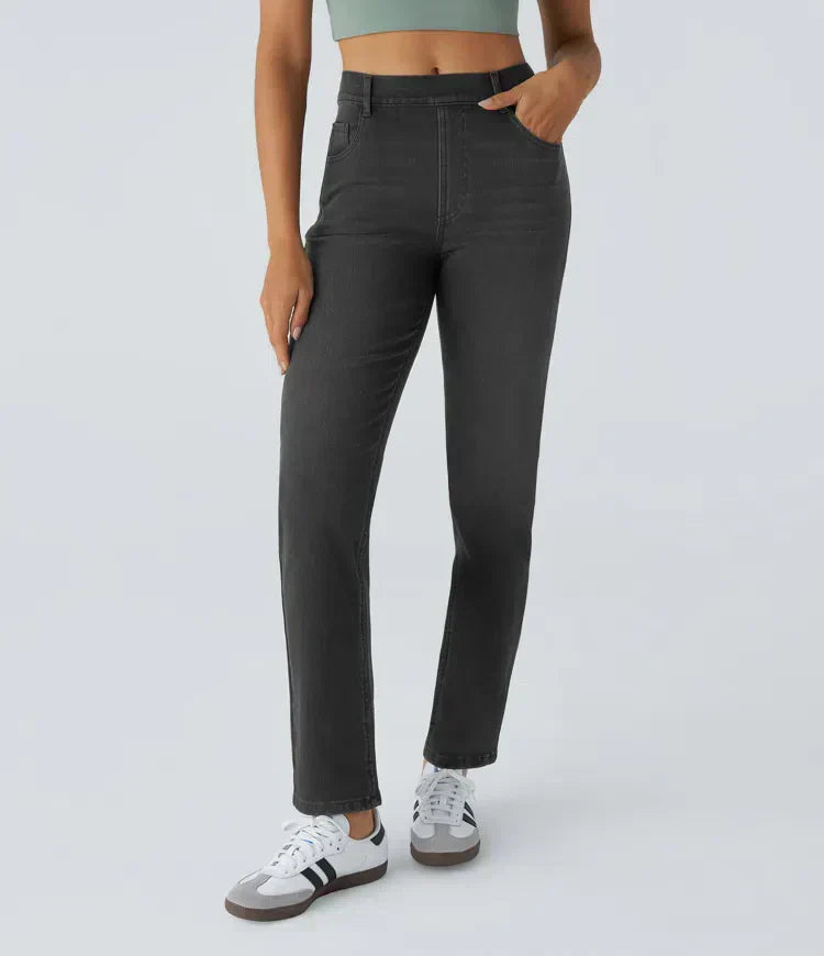 NOELLE High-Waisted Stretch Pants