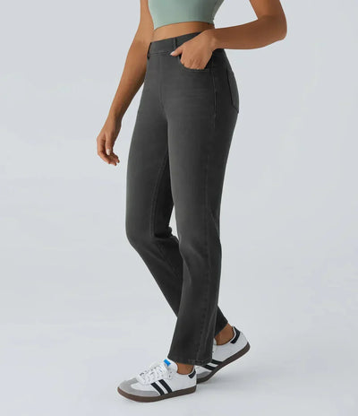 NOELLE High-Waisted Stretch Pants