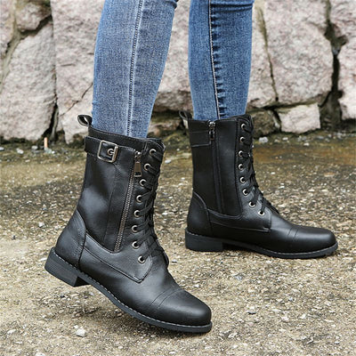 Ericka Zipper Boots