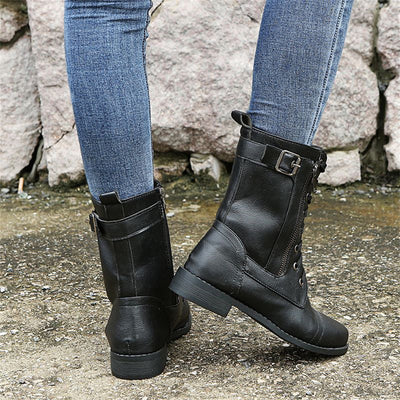 Ericka Zipper Boots