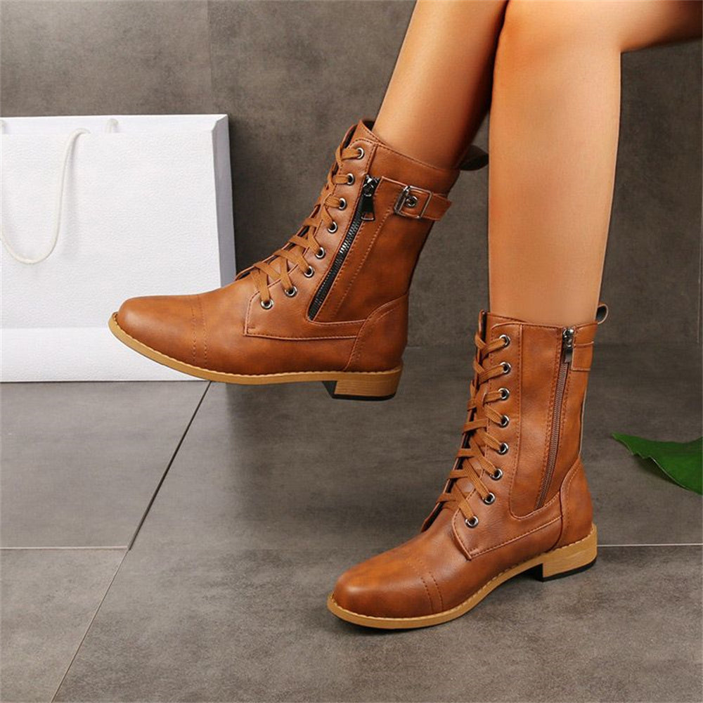 Ericka Zipper Boots