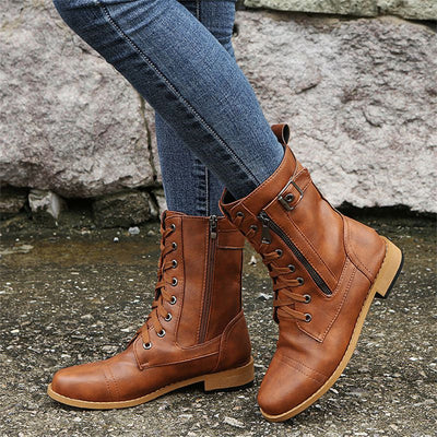 Ericka Zipper Boots
