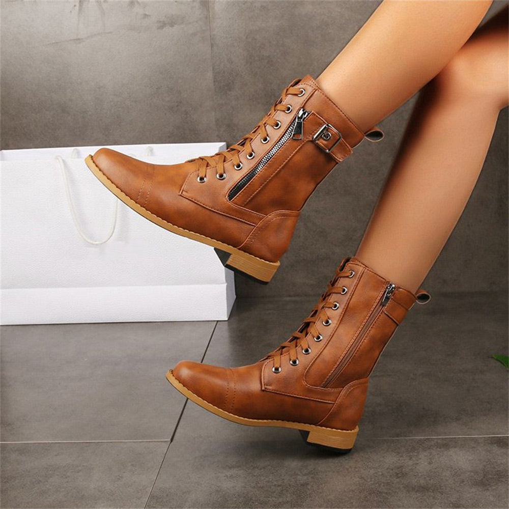 Ericka Zipper Boots