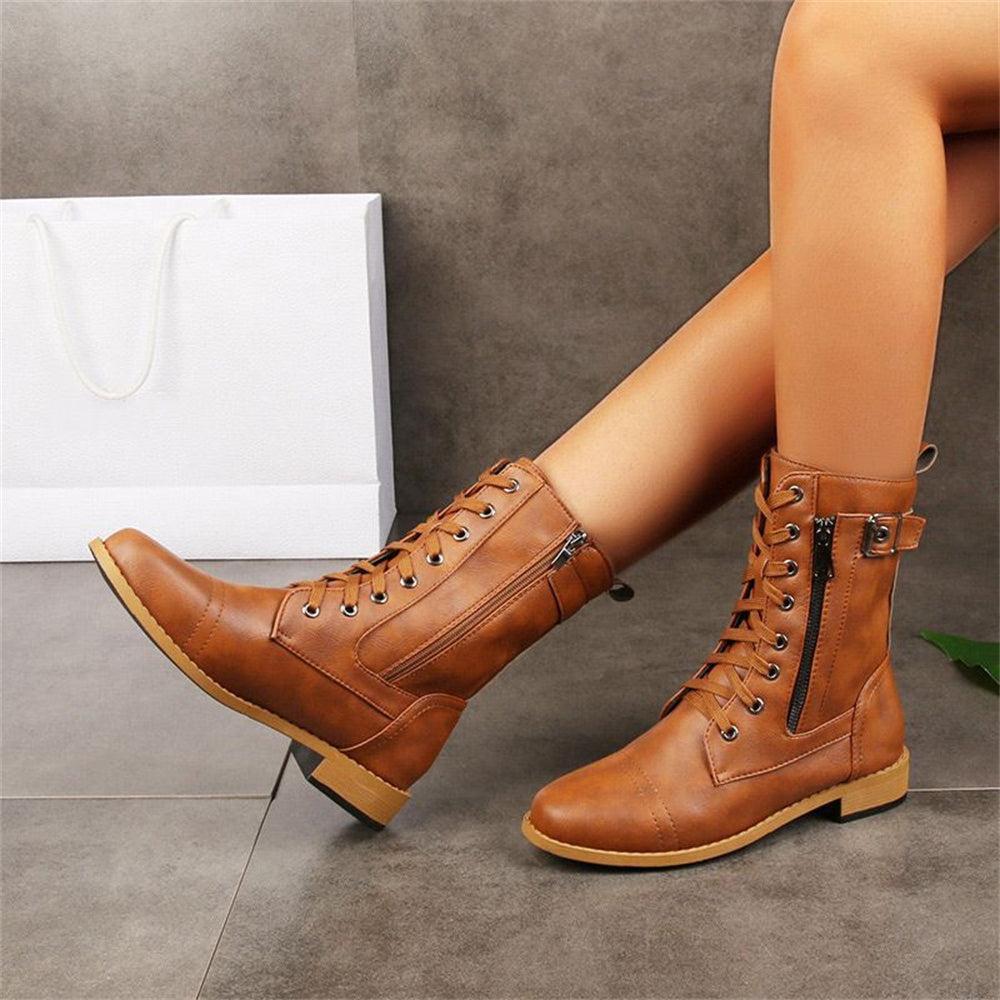 Ericka Zipper Boots