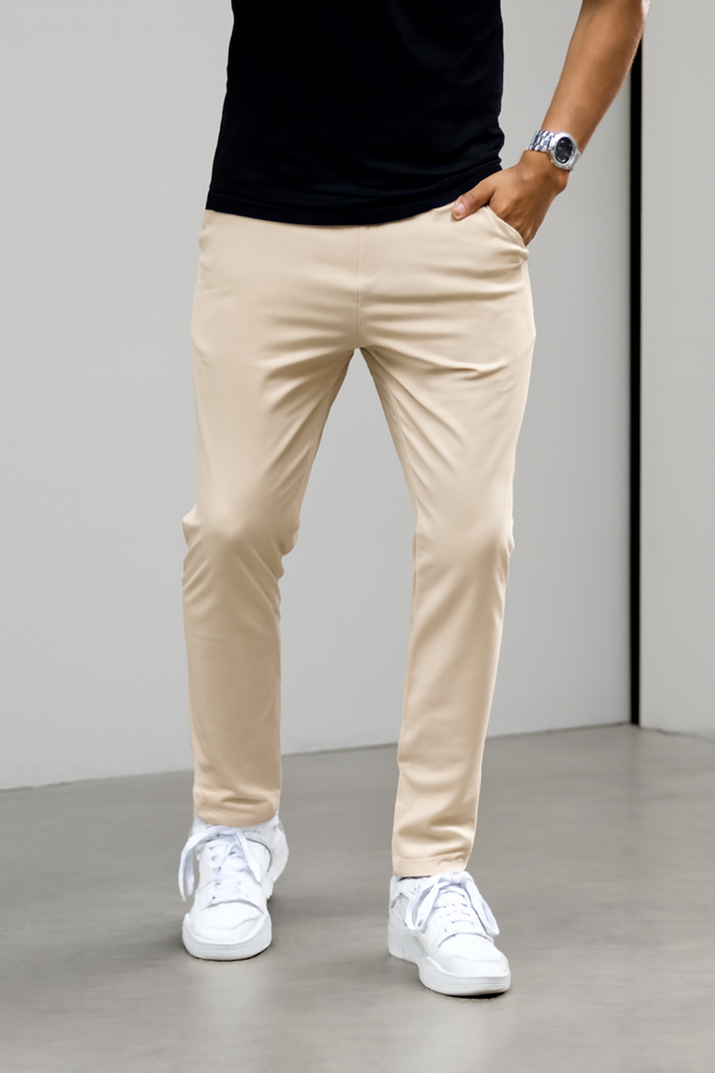 Beige Maurizio Trousers