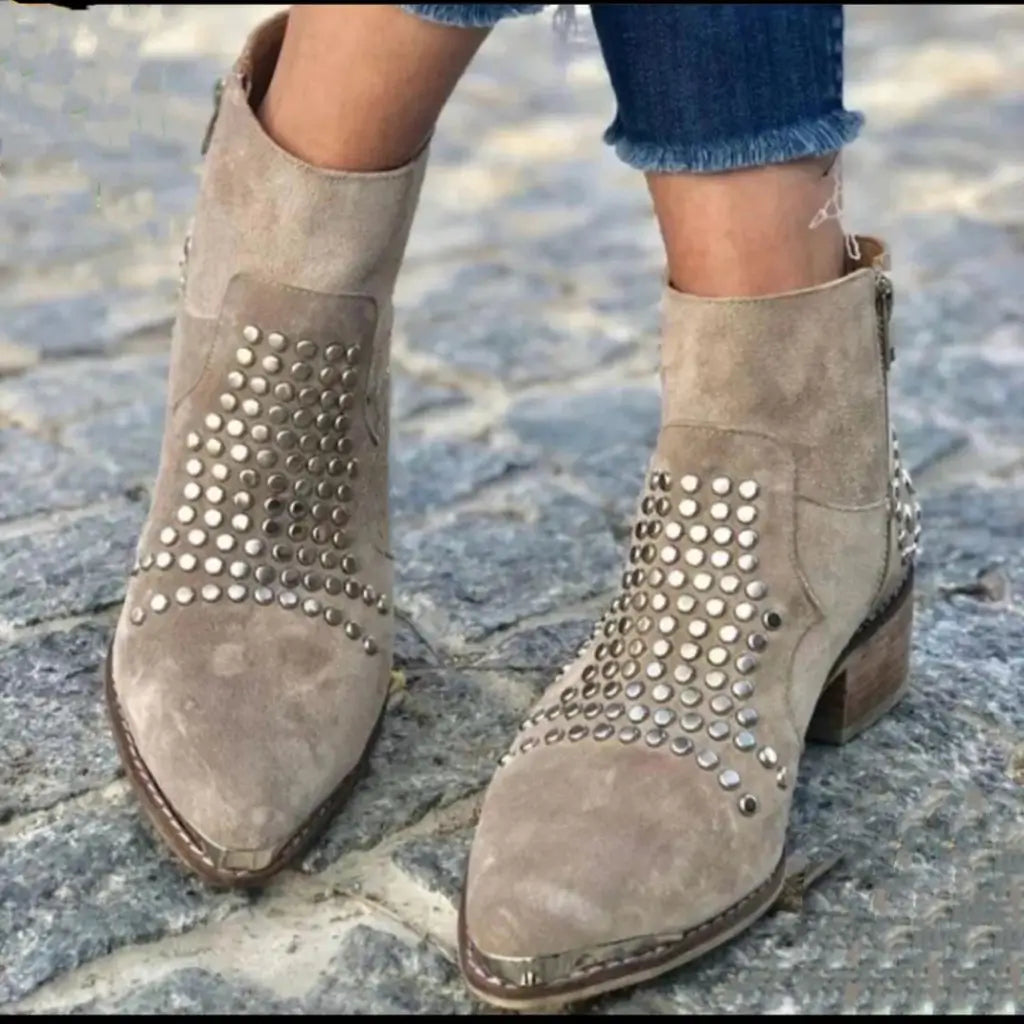 Sloane Studded Edge Boots