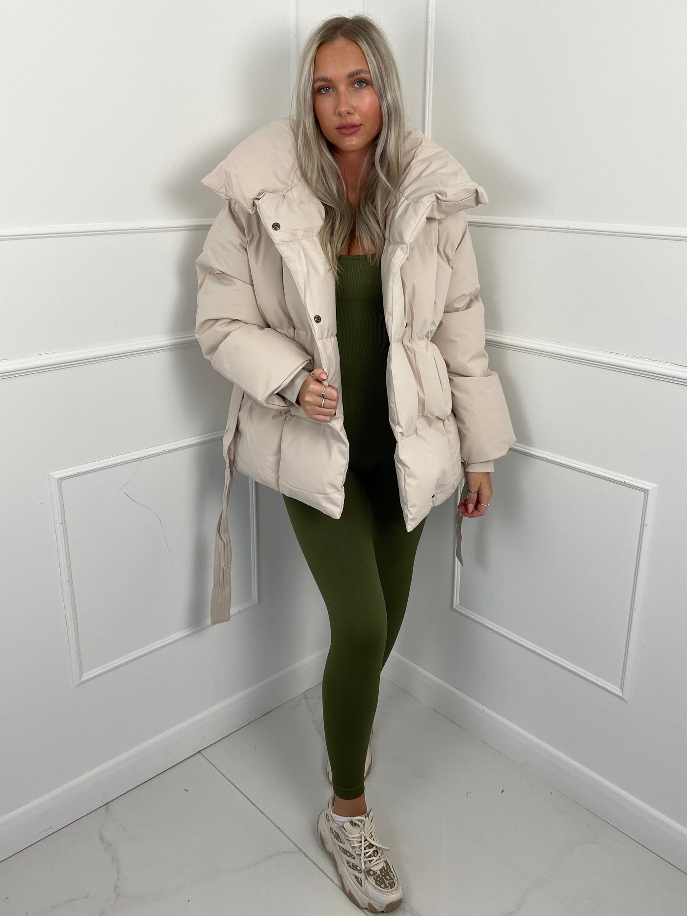 Emily - Short Belted Puffer Jacket