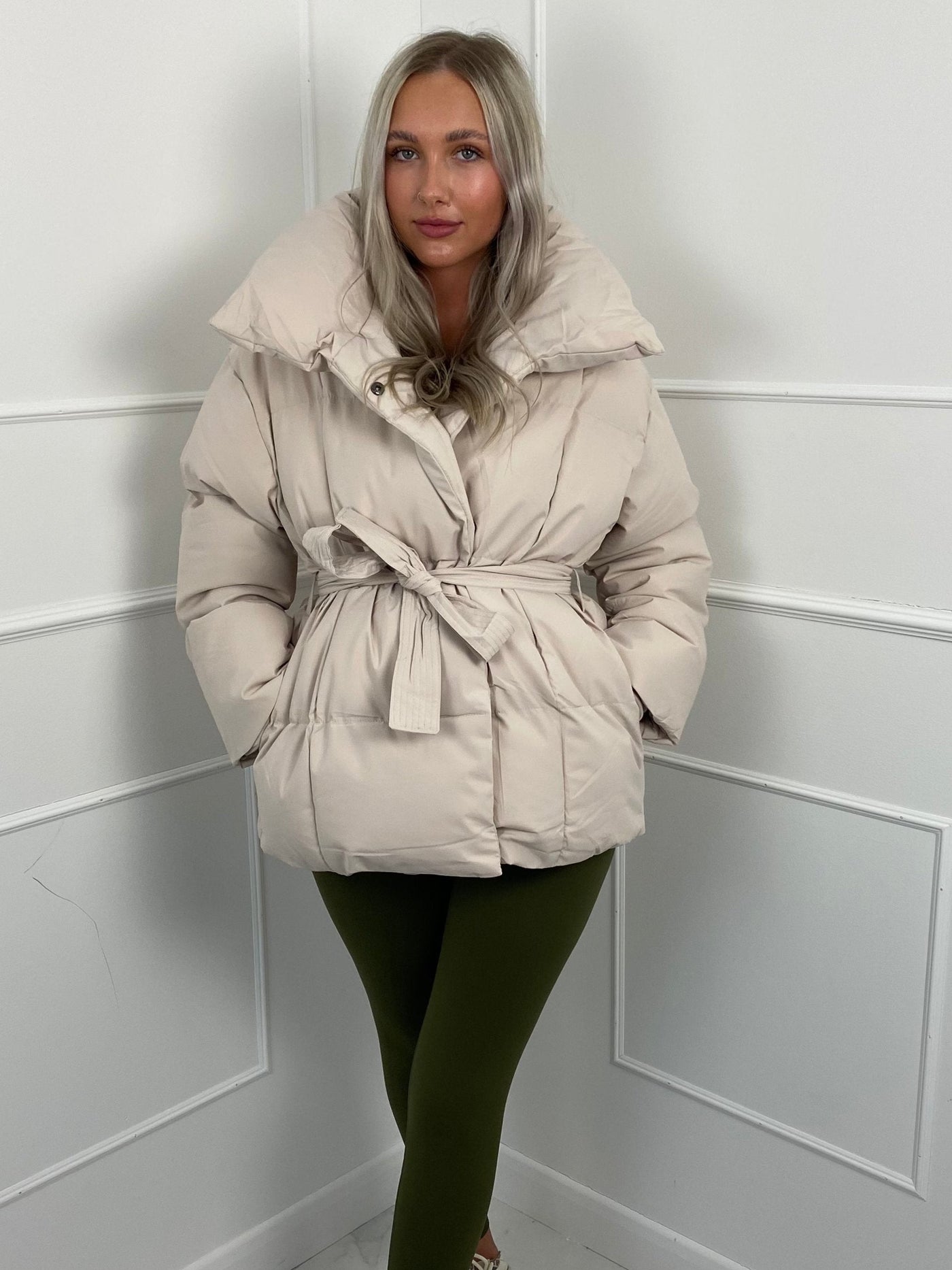 Emily - Short Belted Puffer Jacket