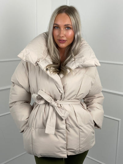 Emily - Short Belted Puffer Jacket