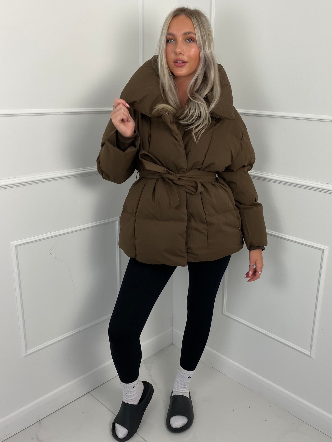 Emily - Short Belted Puffer Jacket