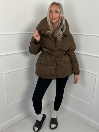 Emily - Short Belted Puffer Jacket