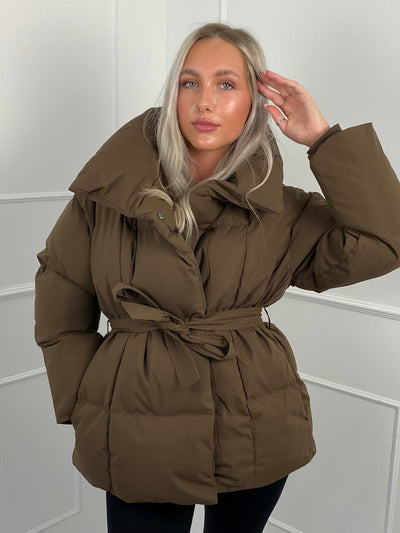 Emily - Short Belted Puffer Jacket