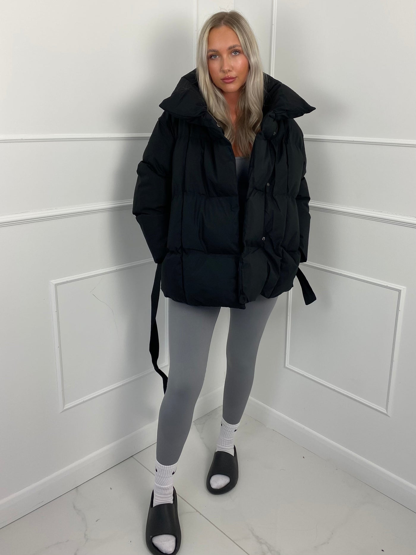 Emily - Short Belted Puffer Jacket