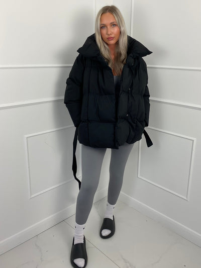 Emily - Short Belted Puffer Jacket