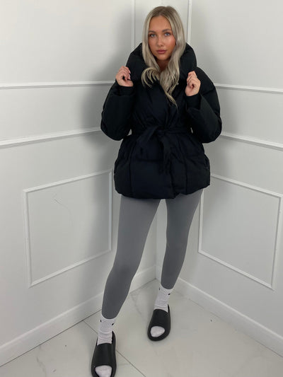 Emily - Short Belted Puffer Jacket