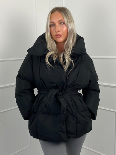 Emily - Short Belted Puffer Jacket