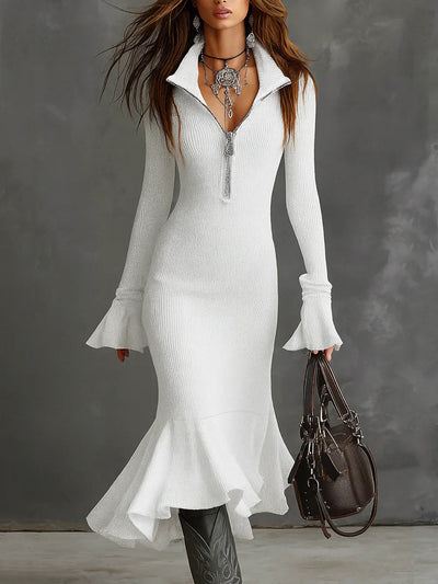 Marlene Zip Knit Dress