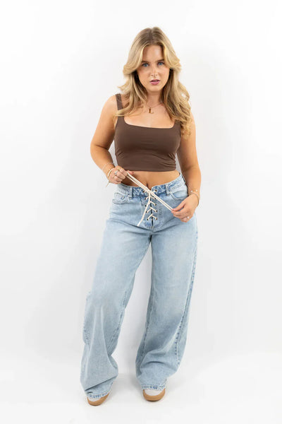 LEAH ROPE LOOSE FIT JEANS