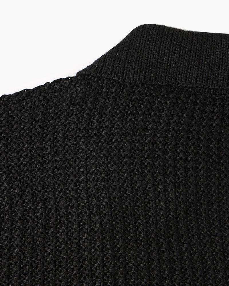 Essential Cotton Knit Zip-Neck