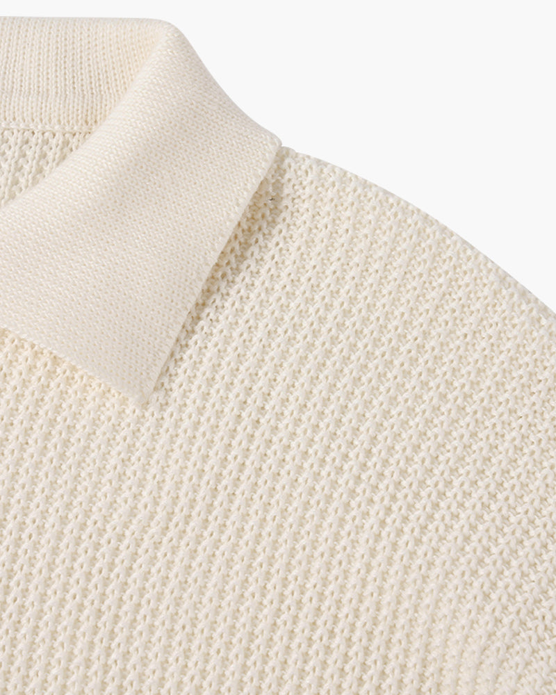 Essential Cotton Knit Zip-Neck