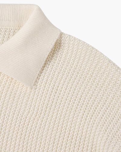 Essential Cotton Knit Zip-Neck
