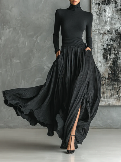 Harper Elegant High-Flow Evening Skirt