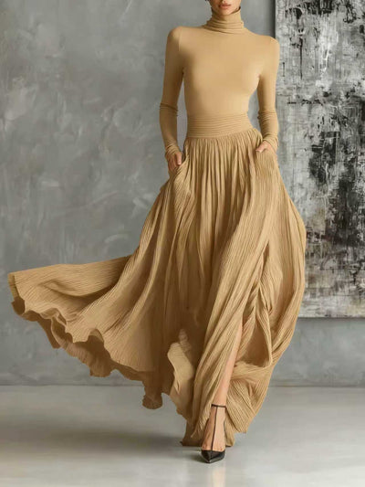 Harper Elegant High-Flow Evening Skirt