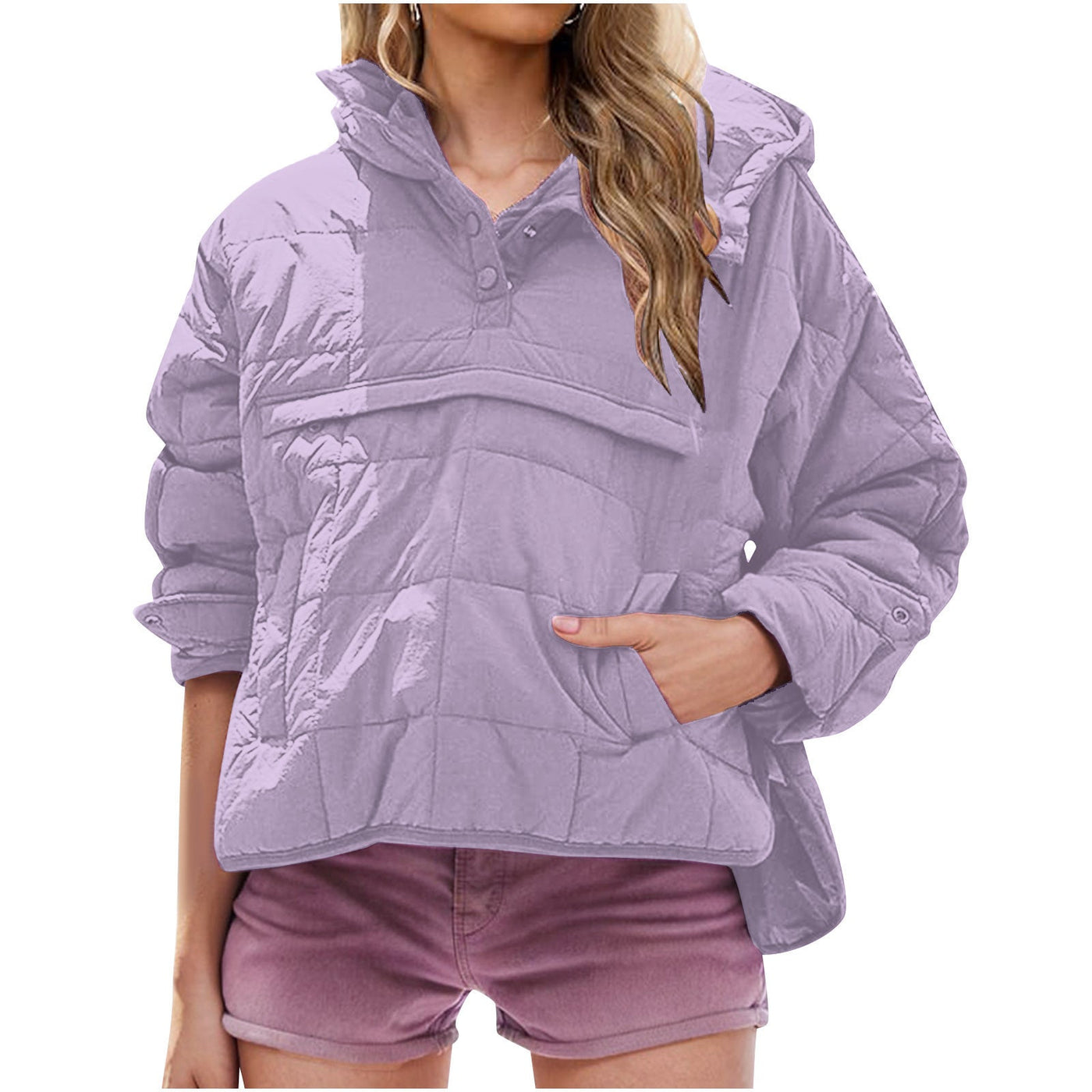 Monroe Oversized Hooded Pullover Jacket