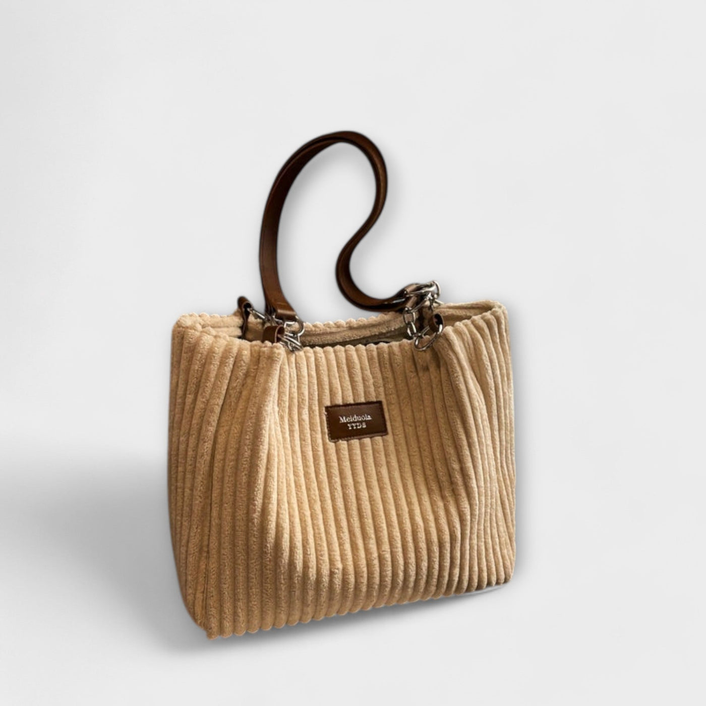 Emma - Plush Cord Shoulder Bag
