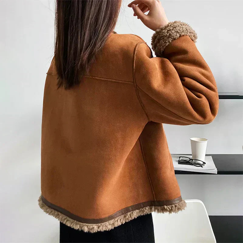 Rosalie Buttoned Faux Jacket