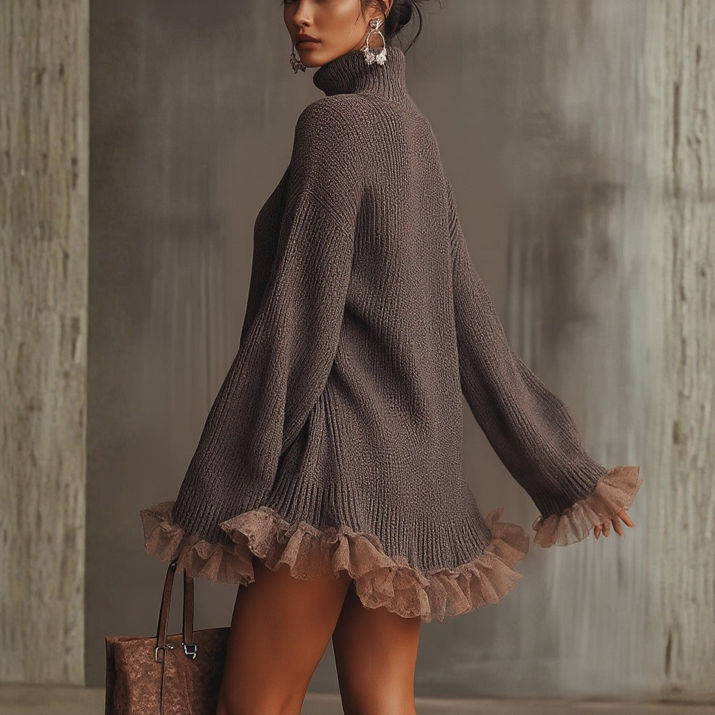 Emma Ruffled Knit Dress