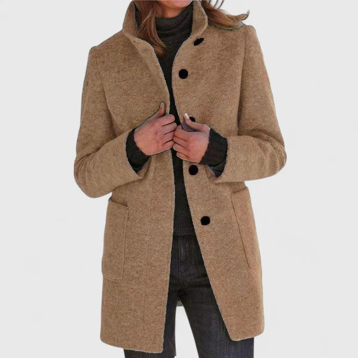 Isabella - Wool Winter Trench Coat