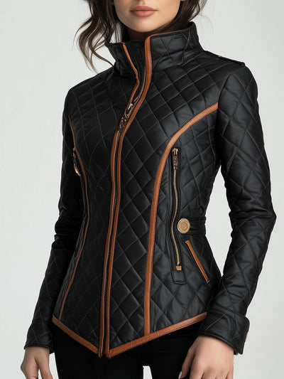 Marissa - Waist-Cinched Quilted Puffer Jacket