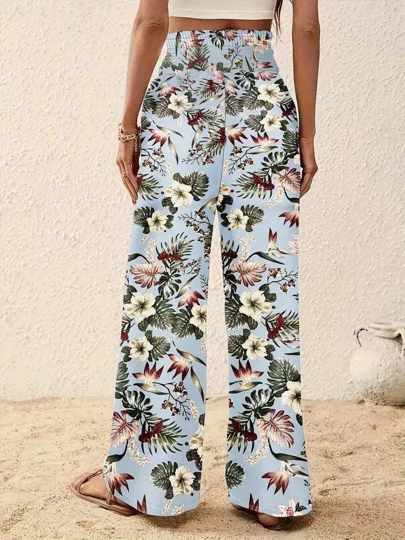 Emily Elegant Floral Trousers