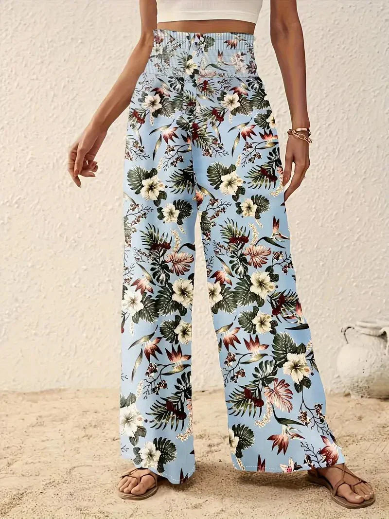 Emily Elegant Floral Trousers
