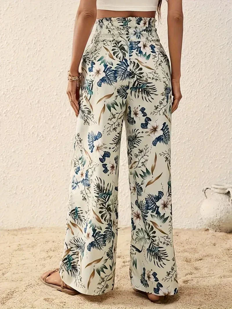 Emily Elegant Floral Trousers